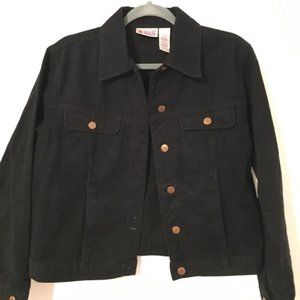 Bill Blass Medium Black Denim Jacket